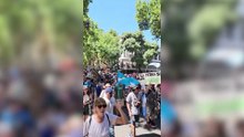 Manifestantes copan las calles de Mendoza en contra de la megaminería