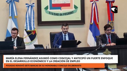 María Elena Fernández asumió como concejal y anticipó un fuerte enfoque en el desarrollo económico