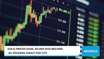 Gold Prices Ease, Silver Hits Record As Traders Await Fed Cut