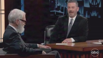 David Letterman takes swipe at Donald Trump during Jimmy Kimmel appearance