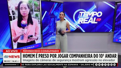 SP: Homem é preso após jogar companheira do 10° andar | TEMPO REAL