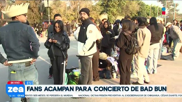 Miles de fans comienzan a llegar al Estadio GNP para el concierto de Bad Bunny
