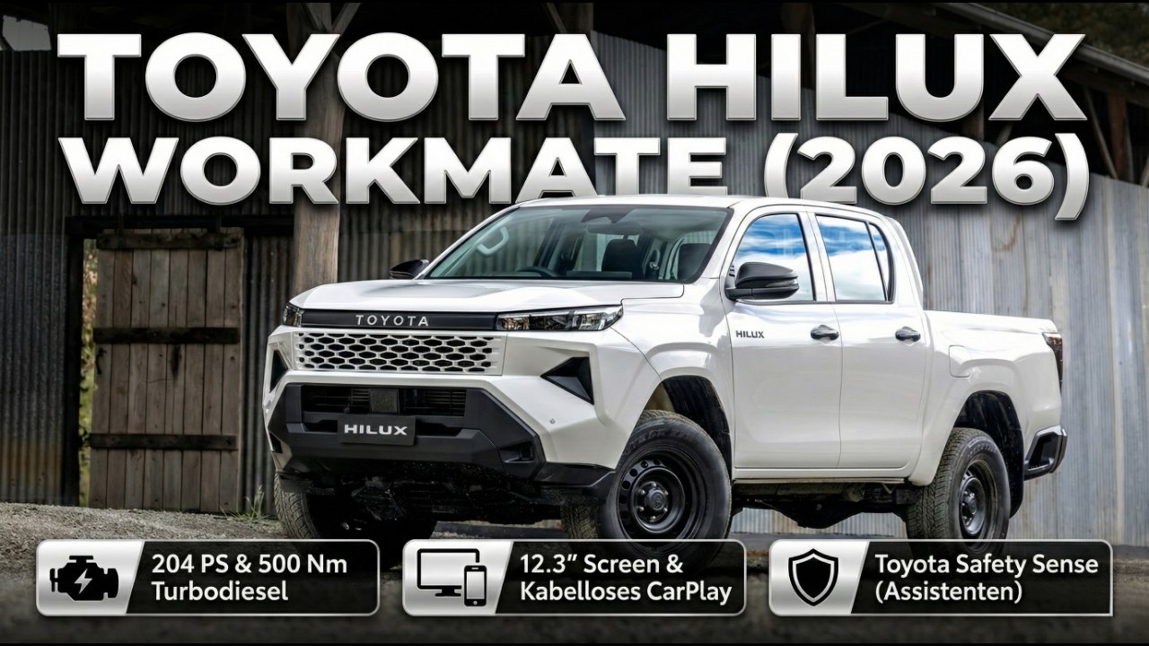 WorkMate 2026 – Der neue Toyota HiLux für Handwerk & Gewerbe