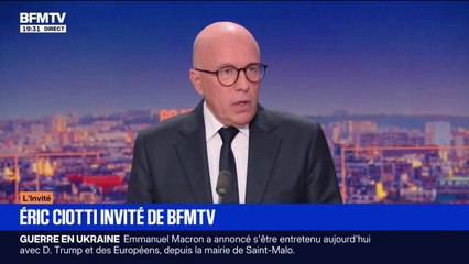 Commission d'enquête sur l'audiovisuel public: "L'utilisation de l'argent public doit être garante d'une neutralité absolue", déclare Éric Ciotti (UDR)