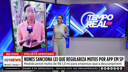 Mototáxi: Ricardo Nunes sanciona lei que regulariza motos por aplicativo em SP | TEMPO REAL