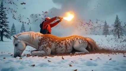 A White Horse That Was Stung m By Millions Of Bees Has Been Rescued By A Brave Team