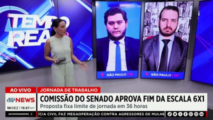 Fim da escala 6x1: Senado aprova mudança na jornada de trabalho | TEMPO REAL