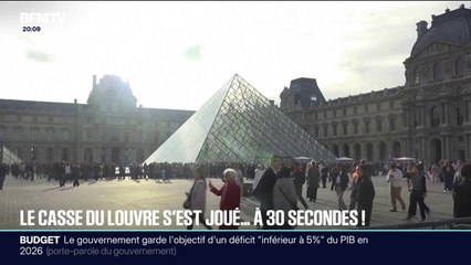 Cambriolage au musée du Louvre: l'enquête administrative montre "qu’à trente secondes près, les cambrioleurs auraient pu être arrêtés"