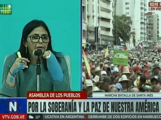 Vicepresidenta Rodríguez a Colombia: Estamos listos para la unión de nuestros pueblos