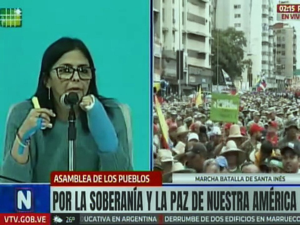 Vicepresidenta Rodríguez a Colombia: Estamos listos para la unión de nuestros pueblos