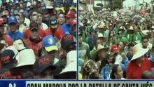 Juventud venezolana marcha en conmemoración a los 166 años de la Batalla de Santa Inés