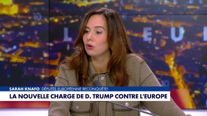 Sarah Knafo : «Je trouve les déclarations de Donald Trump humiliantes.»