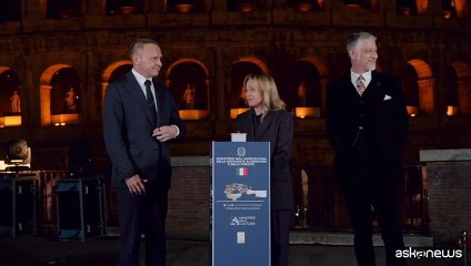 Si accende il Colosseo per la cucina italiana Patrimonio Unesco