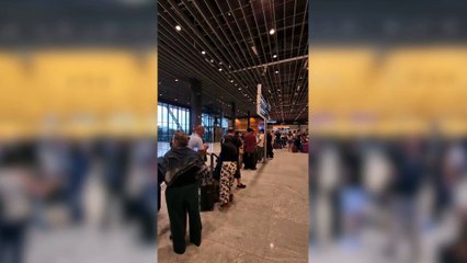 Ventania forte em SP e temporal "relâmpago" em SC atrasam voos no aeroporto de Florianópolis