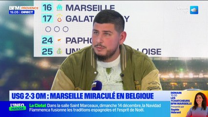 Virage Marseille du lundi 10 décembre - USG 2-3 OM : Marseille miraculé en Belgique
