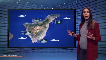 La previsión del tiempo en Canarias para el 11 de diciembre de 2025, en Atlántico Televisión.
