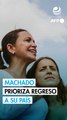 La prioridad de Machado es asegurar su regreso a Venezuela, dice su hija a AFP