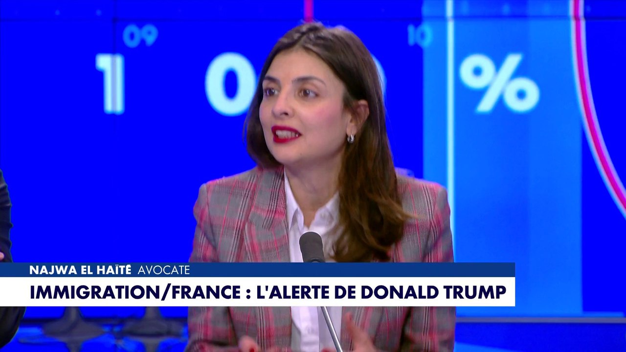 Najwa El Haïté : “Je trouve que le président Trump dit des choses assez justes.»
