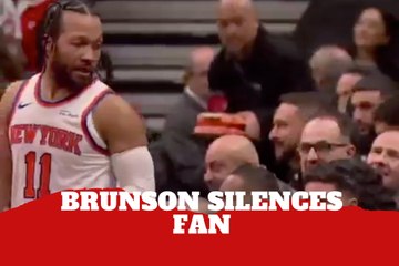 Jalen Brunson shuts down Raptors fan with perfect response, then buries a cold-blooded three