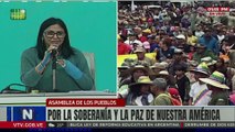 Vicepresidenta Delcy Rodríguez participó en la Asamblea de los Pueblos por la Paz de Nuestra América