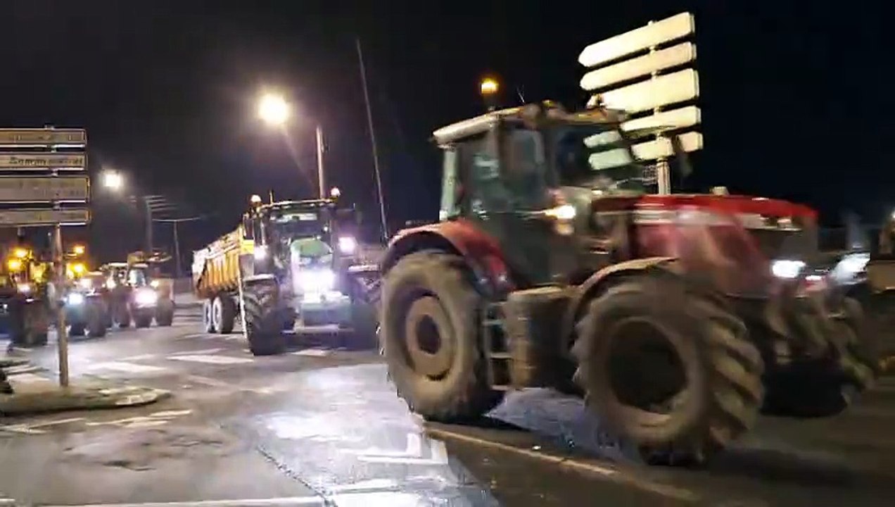 Action surprise des agriculteurs à Saint-Malo