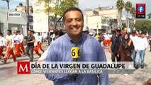 Miles de visitantes llegan a la Basílica de Guadalupe para celebrar a la Virgen en CDMX