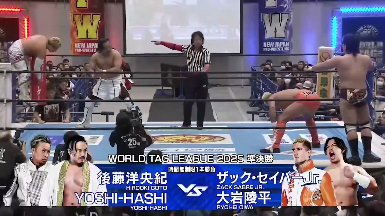 Hirooki Goto & YOSHI-HASHI vs. Ryohei Oiwa & Zack Sabre Jr. - World Tag League 2025 Semi Final Match: NJPW World Tag League 2025 Day 15 (12/10/2025)