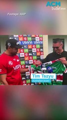 Rabbitohs wish Tim Tszyu luck ahead of fight with Velazquez