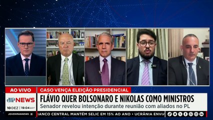 Flávio quer Bolsonaro e Nikolas como ministros se vencer as eleições