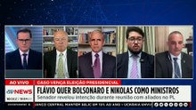 Flávio quer Bolsonaro e Nikolas como ministros se vencer as eleições