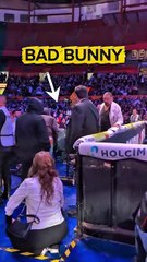 Bad Bunny vio luchas desde la primera fila en Arena México