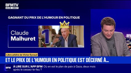 LIBRE ARBITRE DE VICTOR EYRAUD -  Le prix de l'humour politique est décerné à Claude Malhuret, sénateur Horizons pour sa phrase "Le Budget 2026 s'annonce plus difficile à bâtir qu'un meuble Ikea"