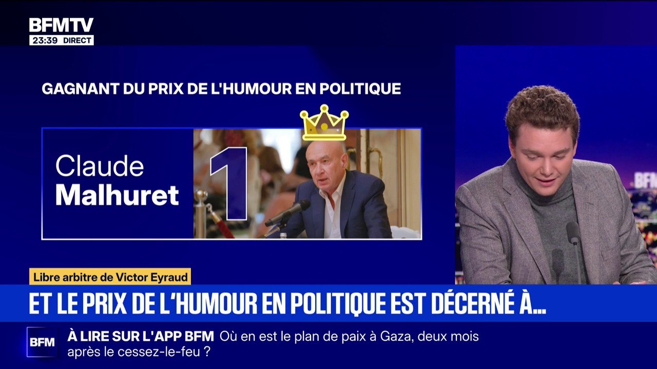 LIBRE ARBITRE DE VICTOR EYRAUD -  Le prix de l'humour politique est décerné à Claude Malhuret, sénateur Horizons pour sa phrase "Le Budget 2026 s'annonce plus difficile à bâtir qu'un meuble Ikea"