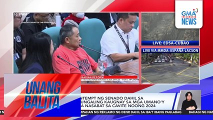Chinese, ipina-contempt ng Senado dahil sa umano'y pagsisinungaling kaugnay sa mga umano'y smuggled meat na nasabat sa Cavite noong 2024 | Unang Balita