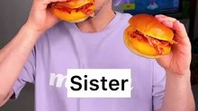 How to keep peace at home by SHARING SNACKS with your sibling？｜ CHEFKOUDY😭❤️🍔🍩