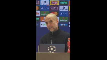 Guardiola saca el 2-6 en la sala de prensa del Bernabéu
