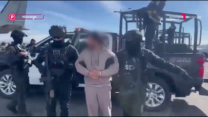 🚨 'El Limones', líder criminal detenido en Durango, fue trasladado así por la Marina, la FGR y la SSPC 🚔