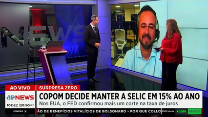 Copom mantém Selic em 15% e FED corta juros; estrategista da Avenue comenta impacto