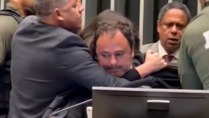 Chaos in Brazil’s Congress as politician forcibly removed from Speaker’s chair