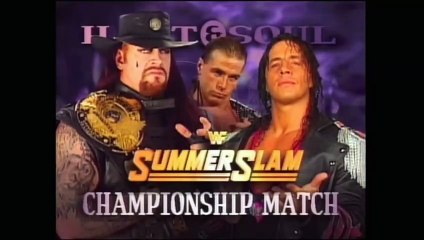 Bret Hart vs The Undertaker WWF Championship | WWF SummerSlam 1997