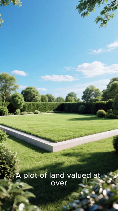 A plot of land valued at over $150,000 is being raffled off. A unique opportunity.