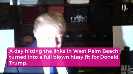 Donald Trump Smashes Golf Club On Florida Golf Course After Hissy Fit