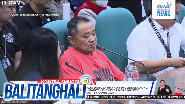 Chinese, ipina-contempt ng Senado dahil sa umano'y pagsisinungaling at paulit-ulit na pagtangging sumagot kaugnay sa mga umano'y smuggled meat na nasabat sa Cavite noong 2024 | Balitanghali
