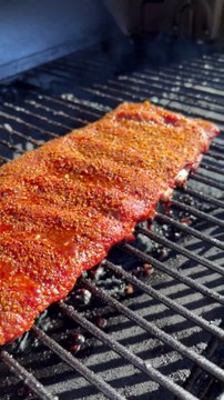 Fall Off The Bone Smoked Pork Ribs #pork #ribs #bbq