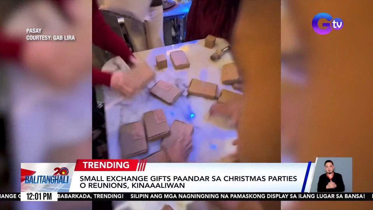 Small exchange gifts paandar sa Christmas parties o reunions, kinaaaliwan | Balitanghali
