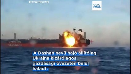 Ukrán tengeri drónok ismét eltalálták az orosz "árnyékflotta" egyik tankerét