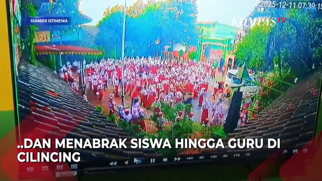 Rekaman CCTV Detik-Detik Mobil SPPG Tabrak Siswa SD di Cilincing