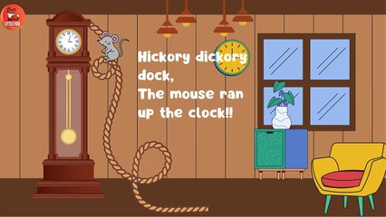 🐭 Hickory Dickory Dock 🕰️ - Nursery Rhyme _ Educational _ Kids Video #nurseryrhymes #rhymes #kids