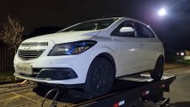 Chevrolet Onix roubado após ameaça ligada a suposta dívida é recuperado no Cascavel Velho