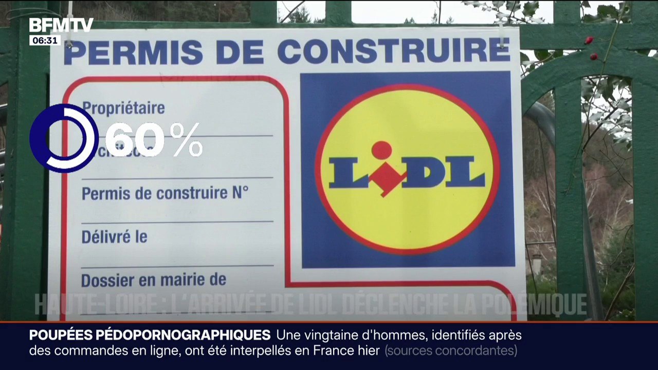 Dans cette commune de Haute-Loire, l'implantation d'un magasin Lidl fait débat